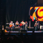 Clay Walker and his band performing live on stage at Great Park Live in Irvine, California, during the "Country Side Tour."