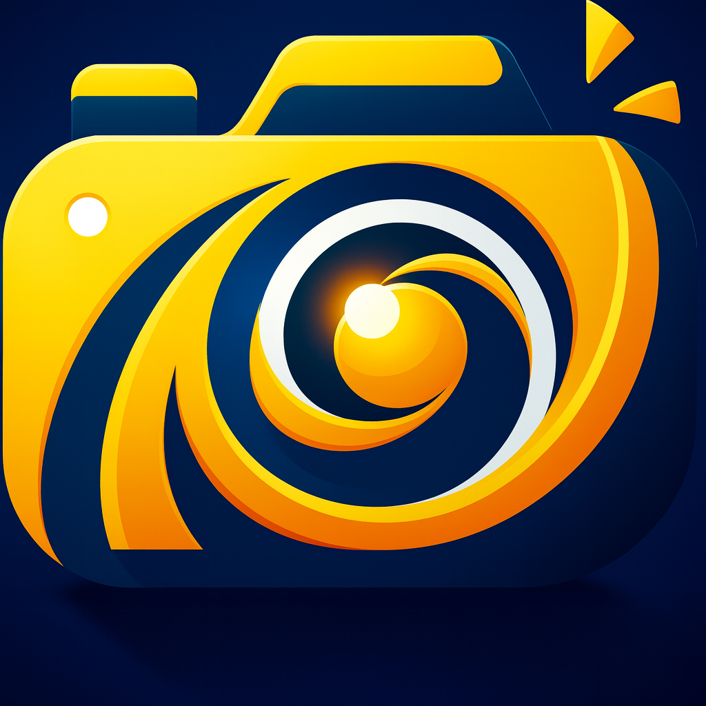 Stylized 3D yellow camera icon representing photography skills.