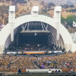 The iconic Hollywood Bowl amphitheater and stage, viewed from the upper seats, as the crowd gathers for the final night of the Zac Brown Band's 2017 Welcome Home Tour.